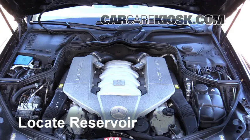 2007 Mercedes-Benz CLS63 AMG 6.3L V8 Liquide essuie-glace Ajouter du liquide